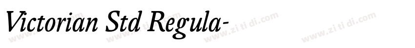Victorian Std Regula字体转换